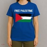 Free Palestine Vintage Distressed Palestinian Flag Gift T-Shirt thumb 4