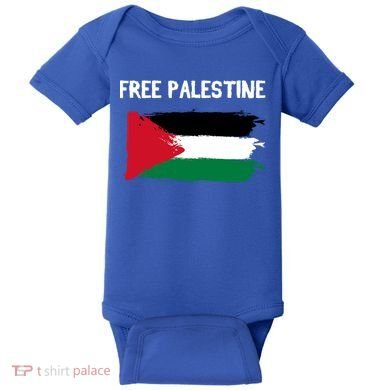 Free Palestine Vintage Distressed Palestinian Flag Gift Baby Bodysuit