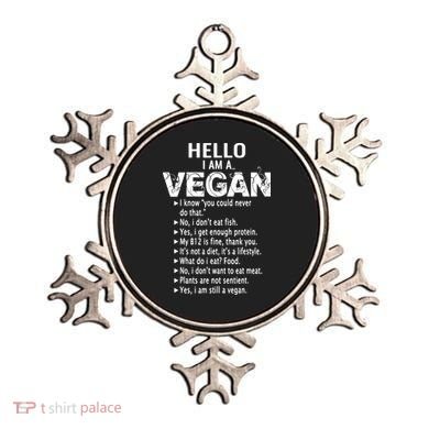 Funny Pro Vegan Activism Gym Athlete Gift Christmas Ornament