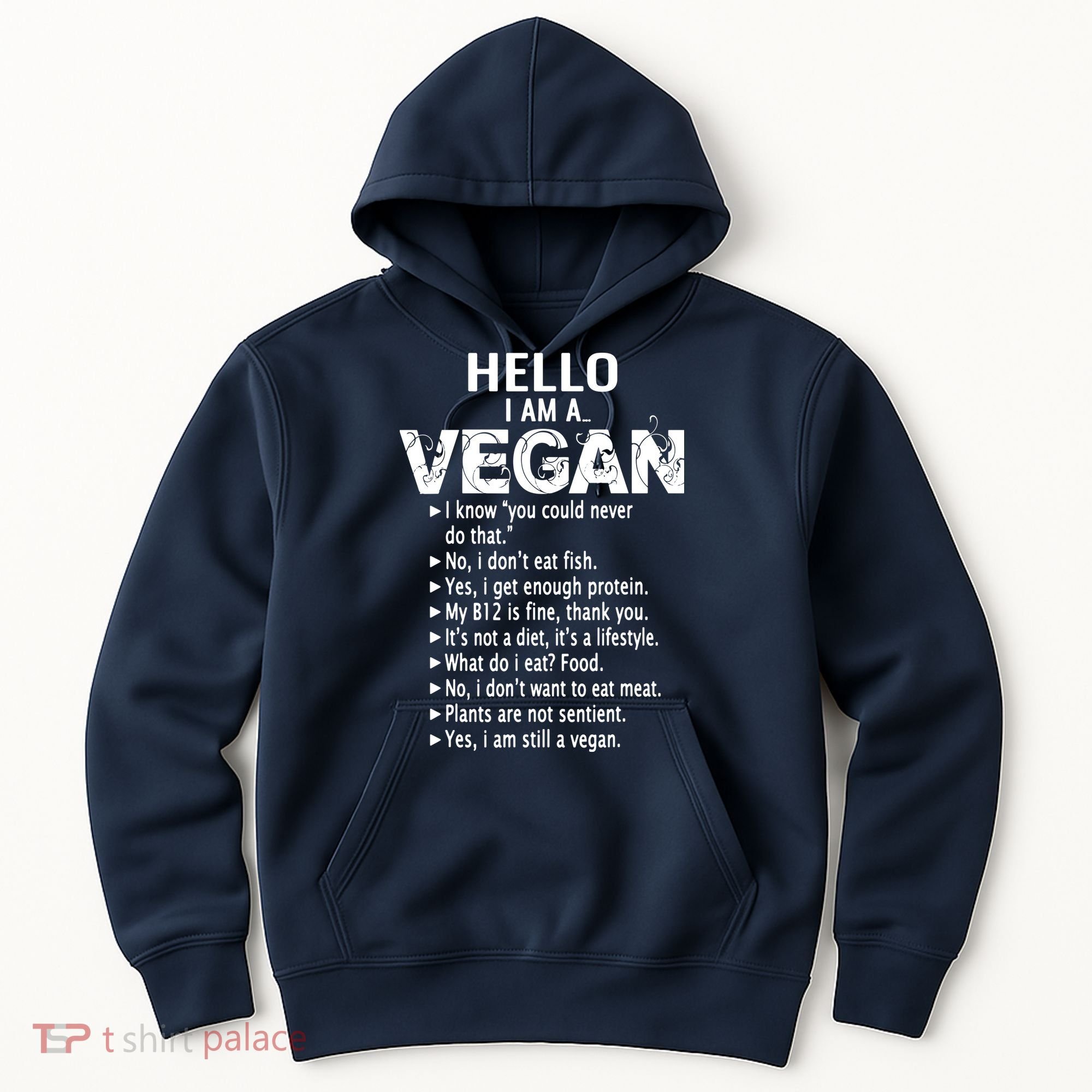Funny Pro Vegan Activism Gym Athlete Gift Christmas Hoodie