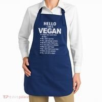 Funny Pro Vegan Activism Gym Athlete Gift Christmas Apron thumb 2
