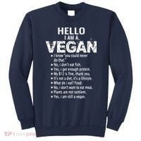 Funny Pro Vegan Activism Gym Athlete Gift Christmas Sweatshirt thumb 0