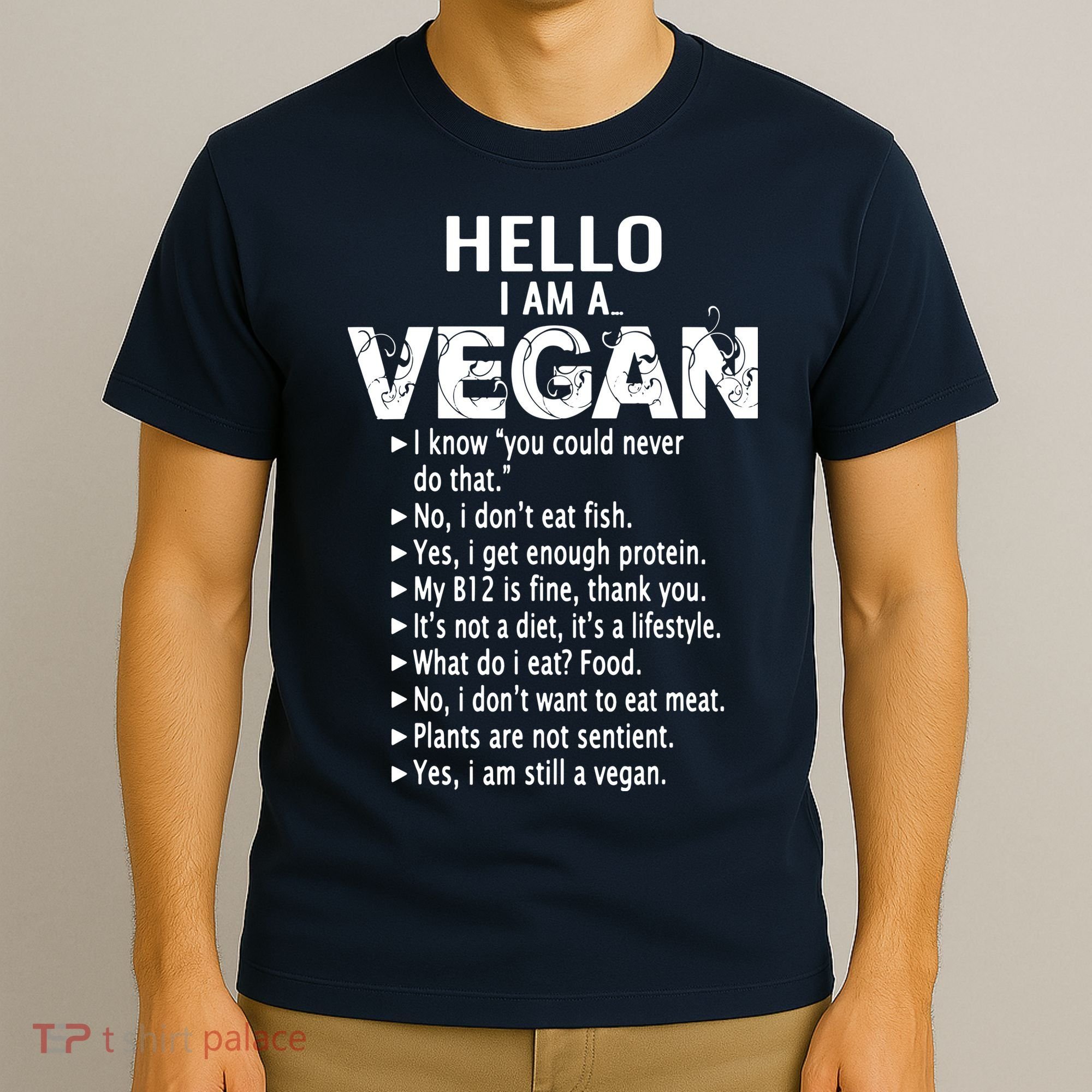 Funny Pro Vegan Activism Gym Athlete Gift Christmas T-Shirt