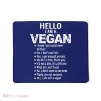 Funny Pro Vegan Activism Gym Athlete Gift Christmas Mousepad thumb 0
