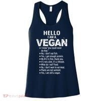 Funny Pro Vegan Activism Gym Athlete Gift Christmas Women's Tank Top thumb 0