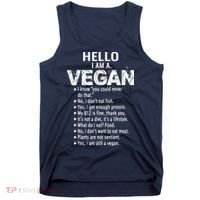 Funny Pro Vegan Activism Gym Athlete Gift Christmas Tank Top thumb 0
