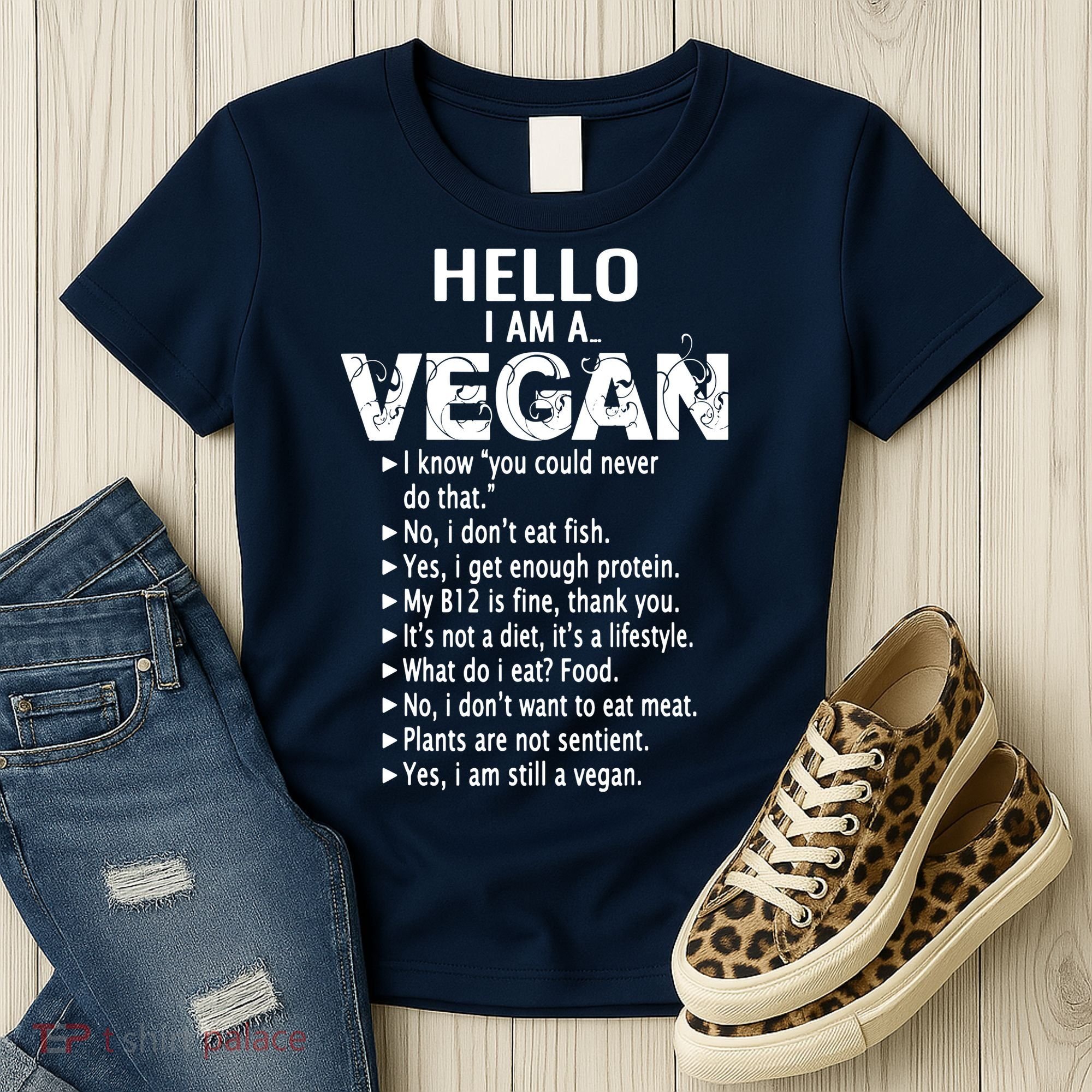 Funny Pro Vegan Activism Gym Athlete Gift Christmas Women's T-Shirt