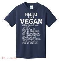 Funny Pro Vegan Activism Gym Athlete Gift Christmas Kids T-Shirt thumb 0