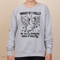 Flying Pig What If You Fly Motivational Quote Women's Sweatshirt thumb 0
