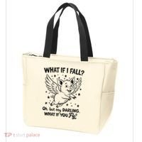 Flying Pig What If You Fly Motivational Quote Tote Bag thumb 3