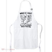 Flying Pig What If You Fly Motivational Quote Apron thumb 0