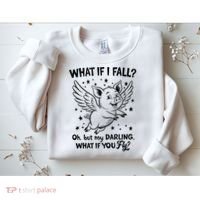 Flying Pig What If You Fly Motivational Quote Sweatshirt thumb 2