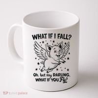 Flying Pig What If You Fly Motivational Quote Coffee Mug thumb 0