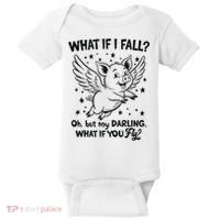 Flying Pig What If You Fly Motivational Quote Baby Bodysuit thumb 0