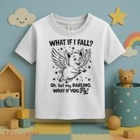 Flying Pig What If You Fly Motivational Quote Toddler T-Shirt thumb 3