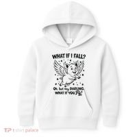 Flying Pig What If You Fly Motivational Quote Kids Hoodie thumb 0