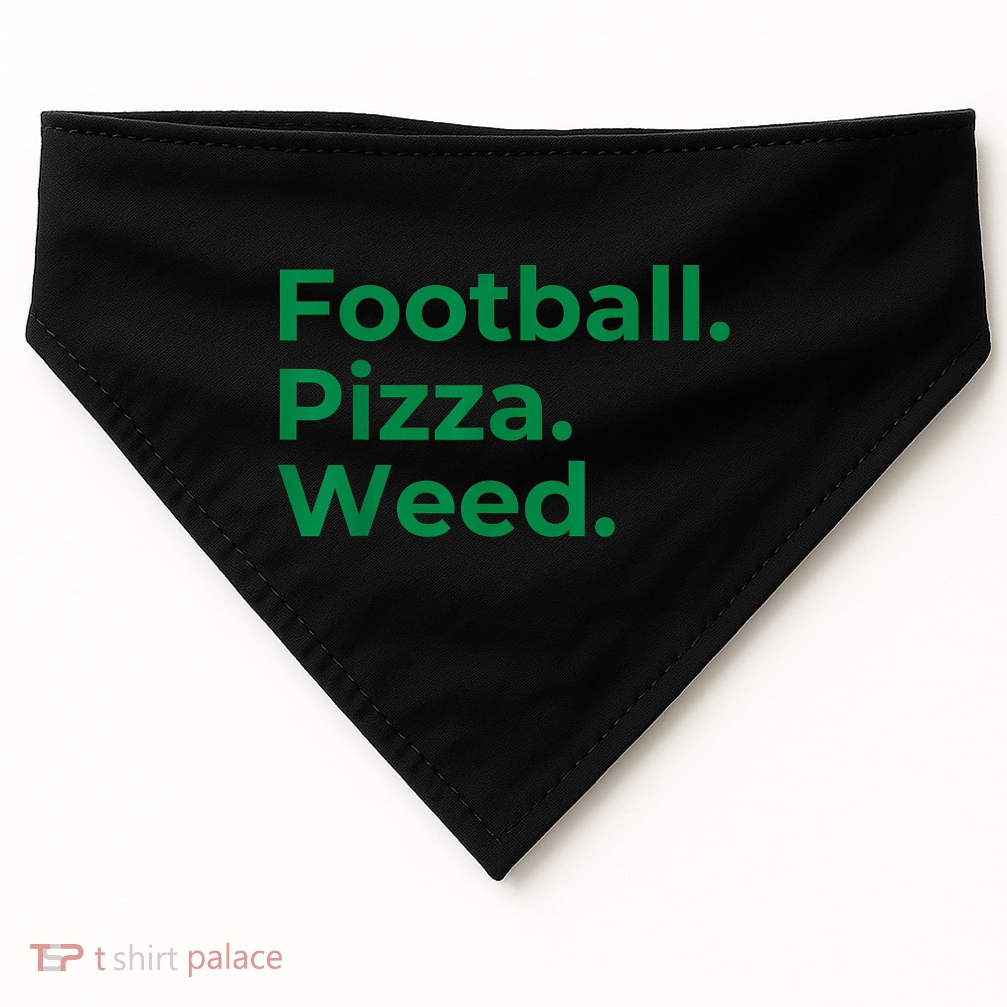 Football Pizza Weed USA-Made Doggie Bandana