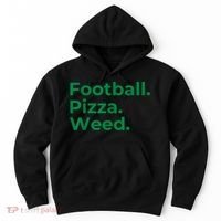 Football Pizza Weed Hoodie thumb 0