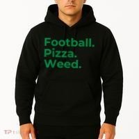 Football Pizza Weed Hoodie thumb 2