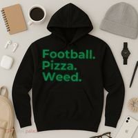 Football Pizza Weed Hoodie thumb 3