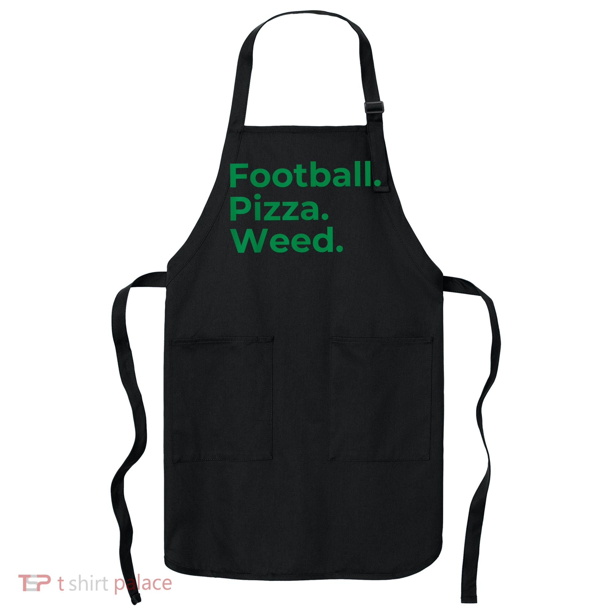 Football Pizza Weed Apron