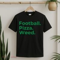 Football Pizza Weed T-Shirt thumb 2