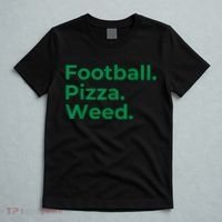 Football Pizza Weed T-Shirt thumb 5