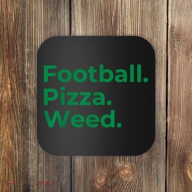 Football Pizza Weed Coaster