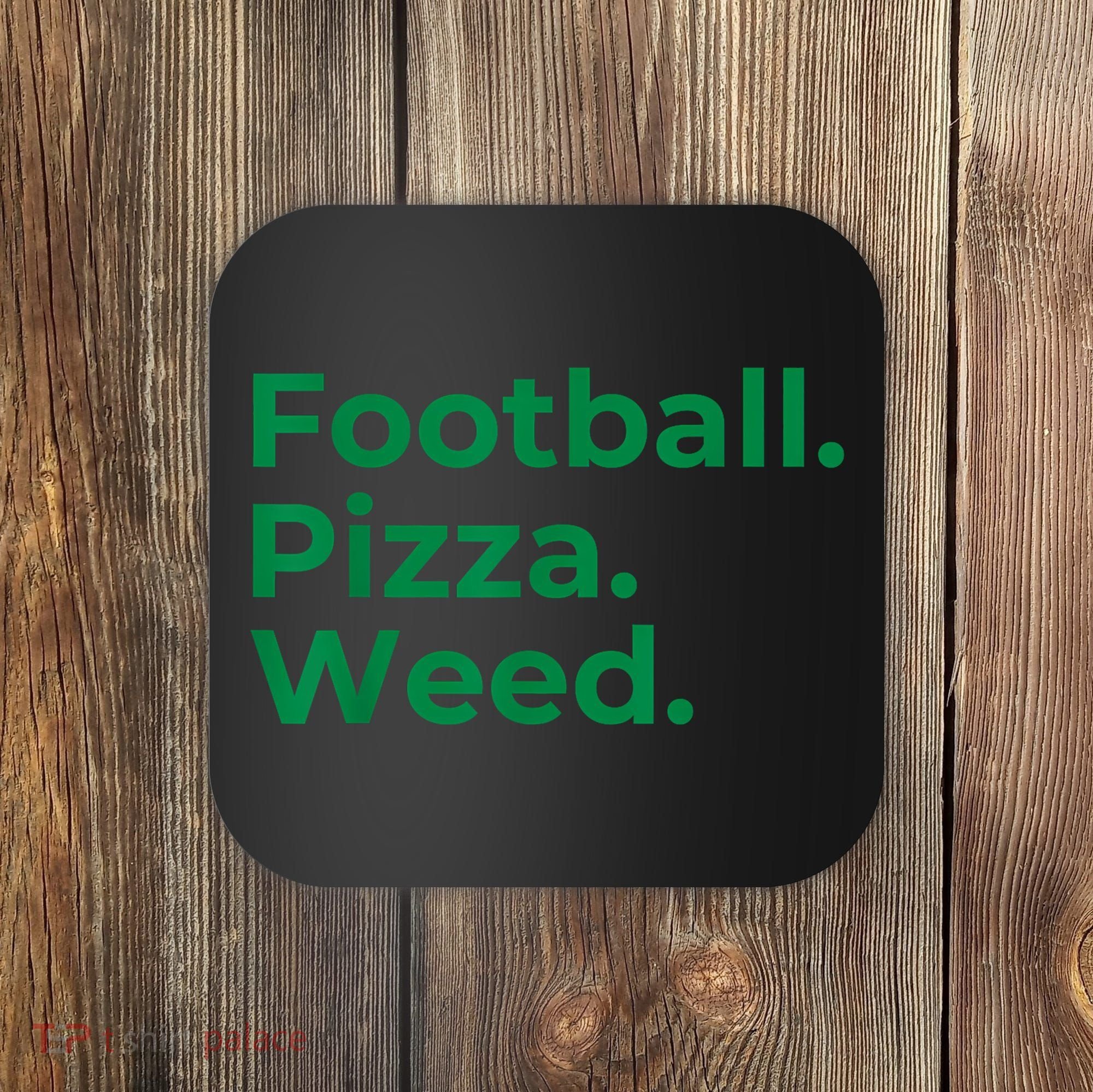 Football Pizza Weed Coaster