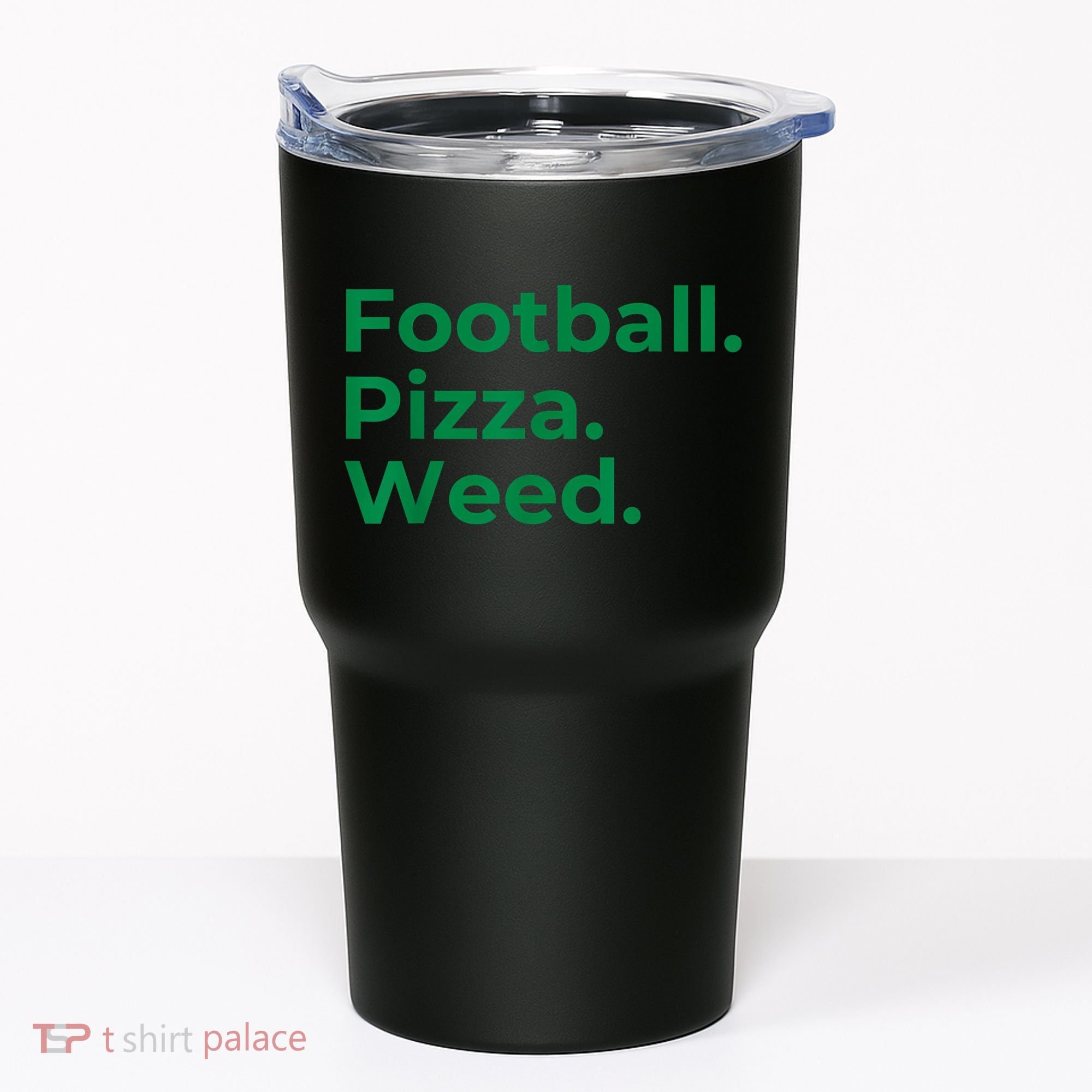 Football Pizza Weed Tumbler