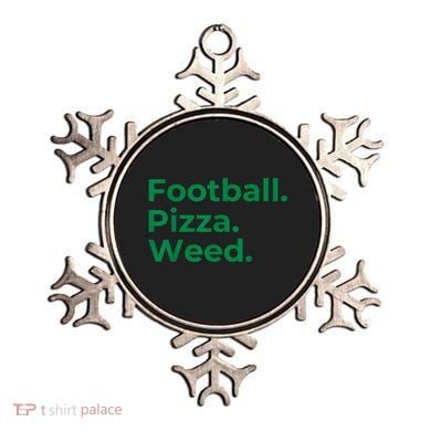 Football Pizza Weed Ornament