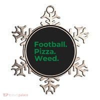 Football Pizza Weed Ornament thumb 0
