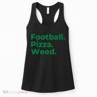 Football Pizza Weed Women's Tank Top thumb 0