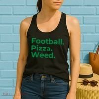 Football Pizza Weed Women's Tank Top thumb 2