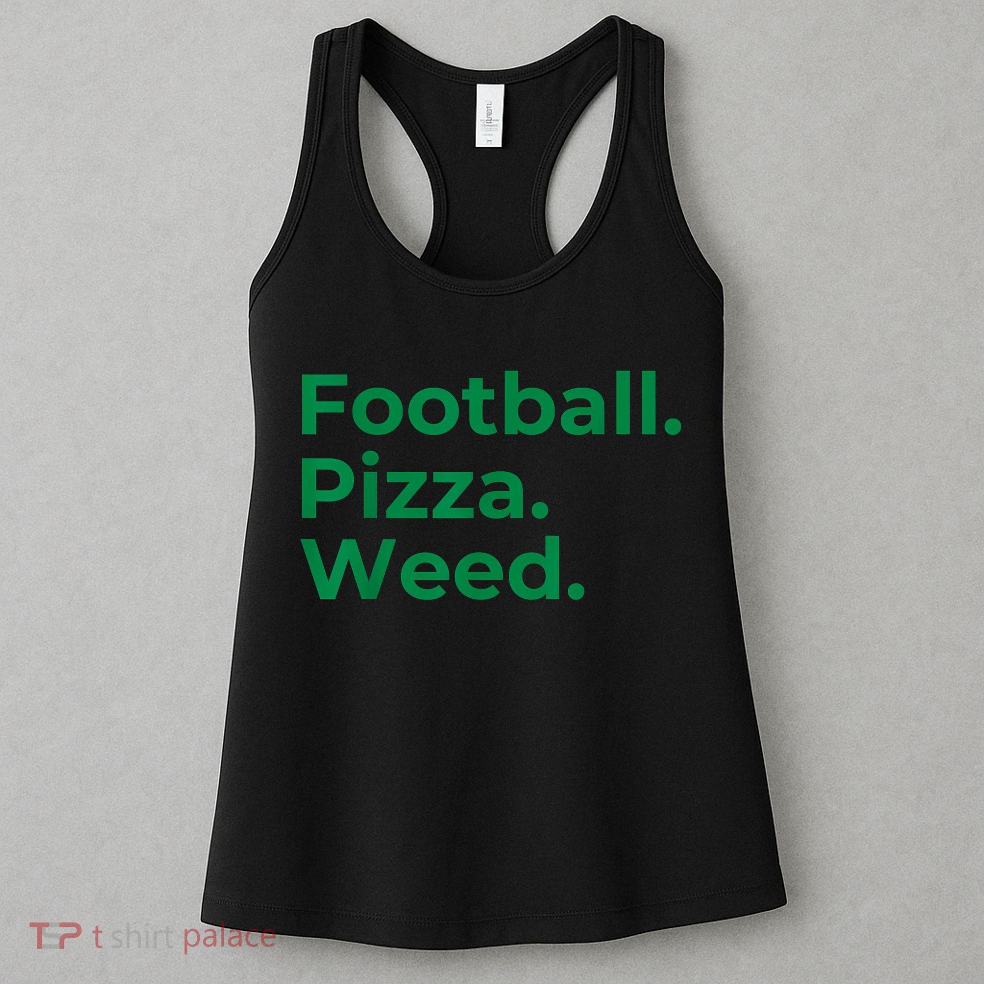 Football Pizza Weed Women's Tank Top