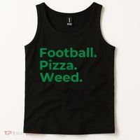 Football Pizza Weed Tank Top thumb 2