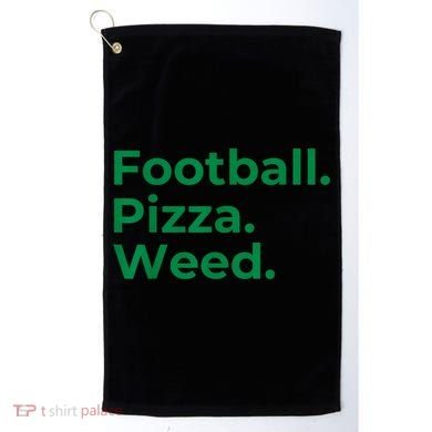 Football Pizza Weed Golf Towel