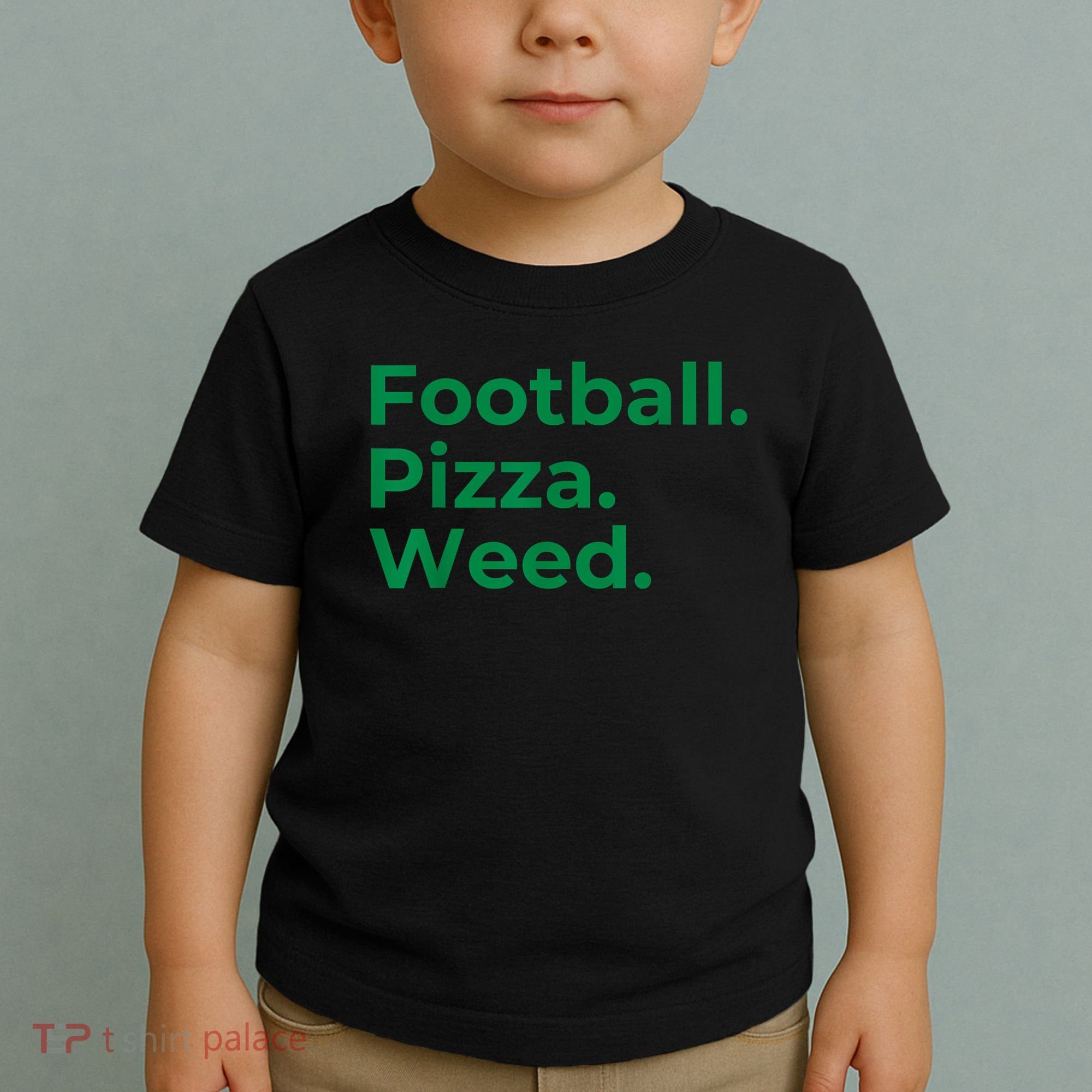 Football Pizza Weed Toddler T-Shirt