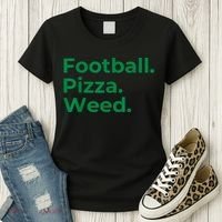 Football Pizza Weed Women's T-Shirt thumb 3