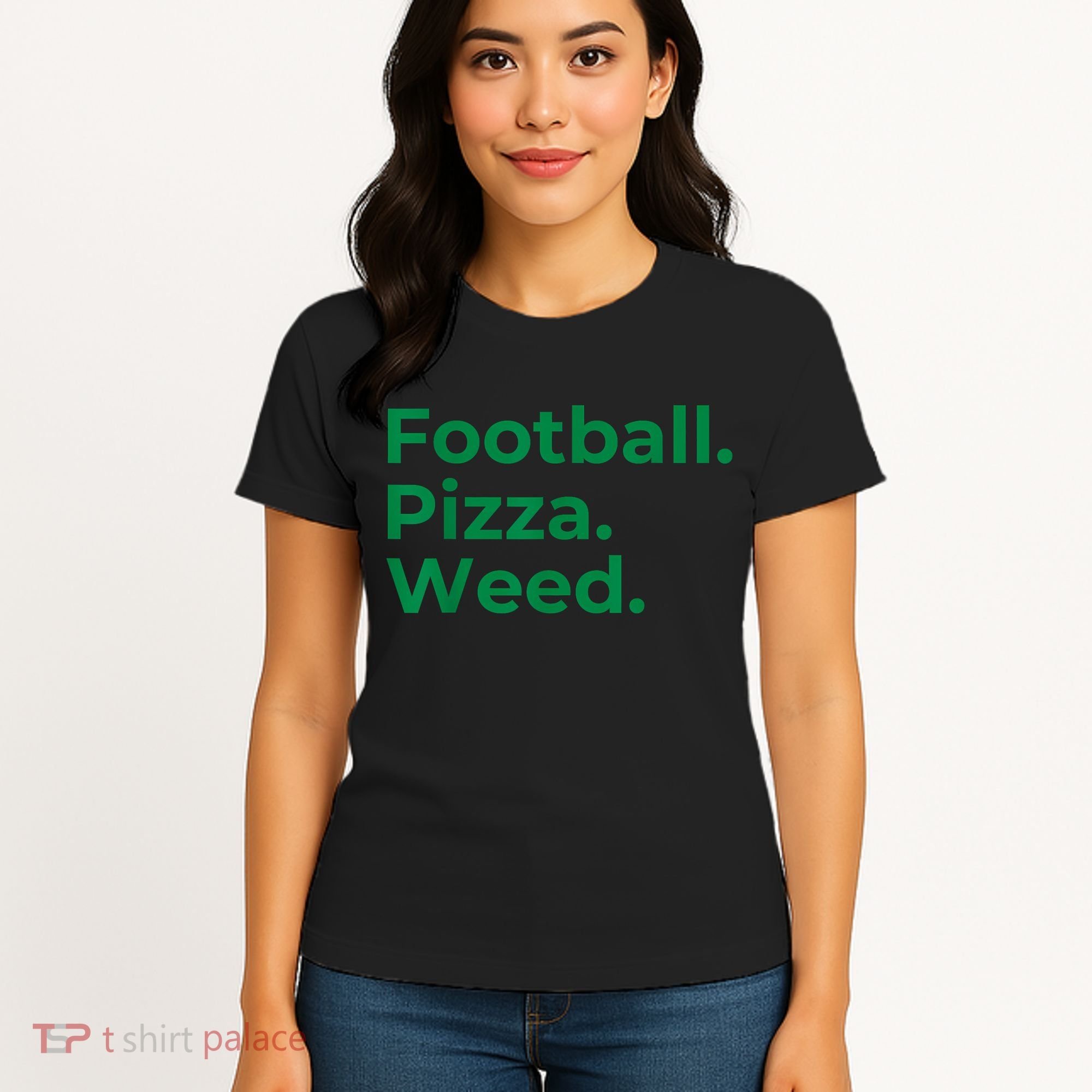 Football Pizza Weed Women's T-Shirt