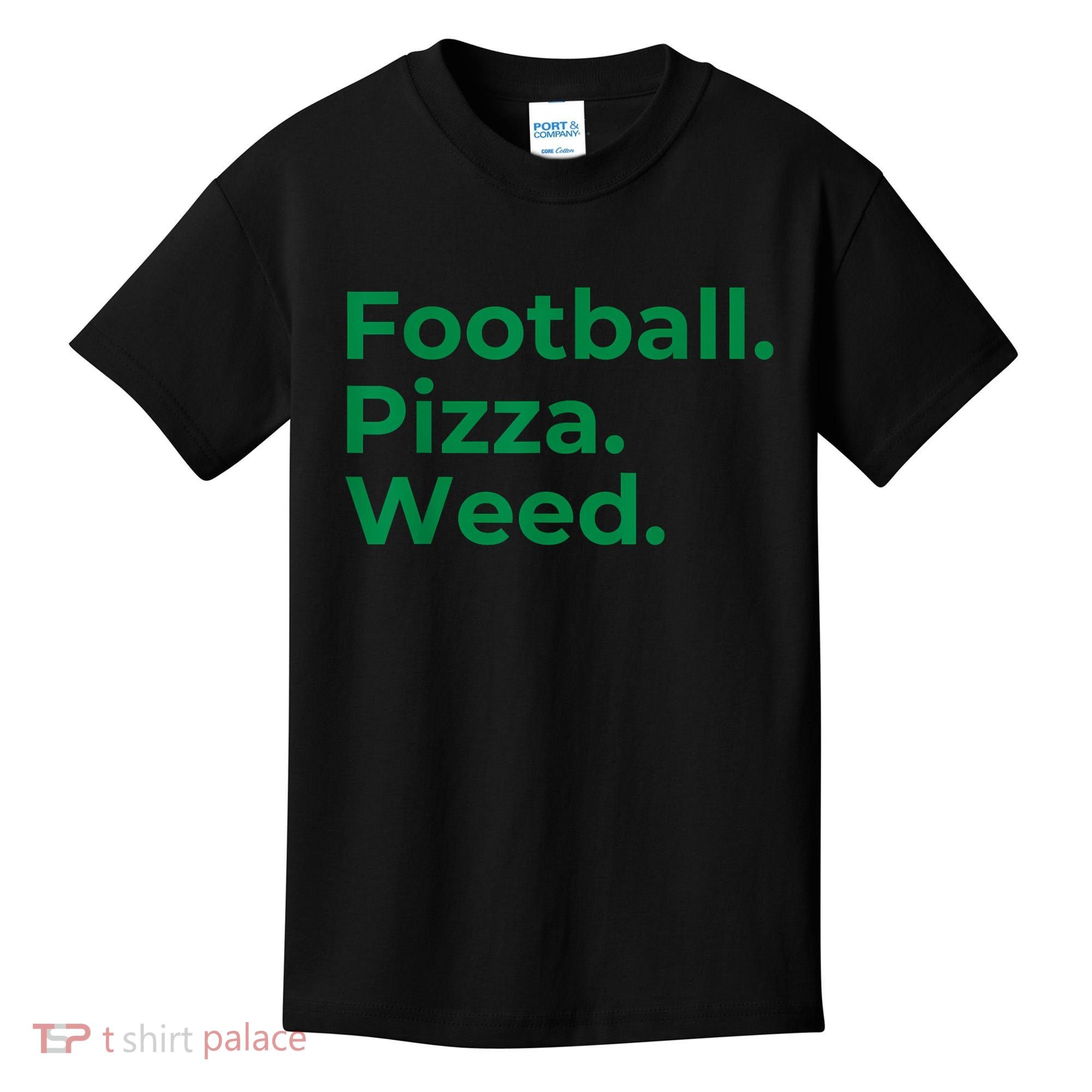 Football Pizza Weed Kids T-Shirt