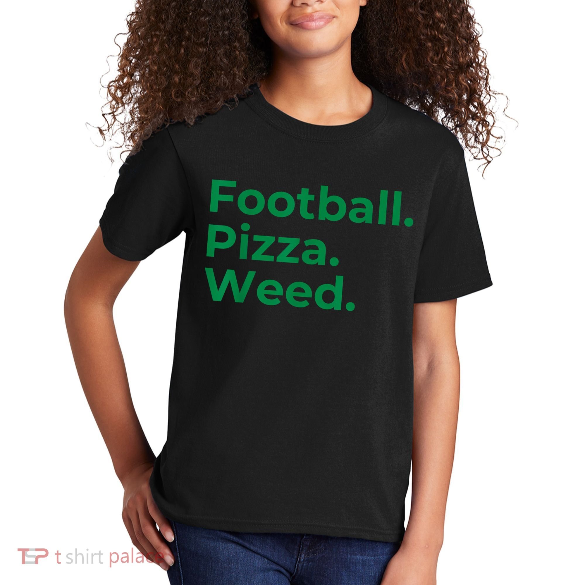 Football Pizza Weed Kids T-Shirt