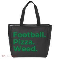 Football Pizza Weed Tote Bag thumb 0