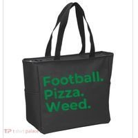 Football Pizza Weed Tote Bag thumb 2
