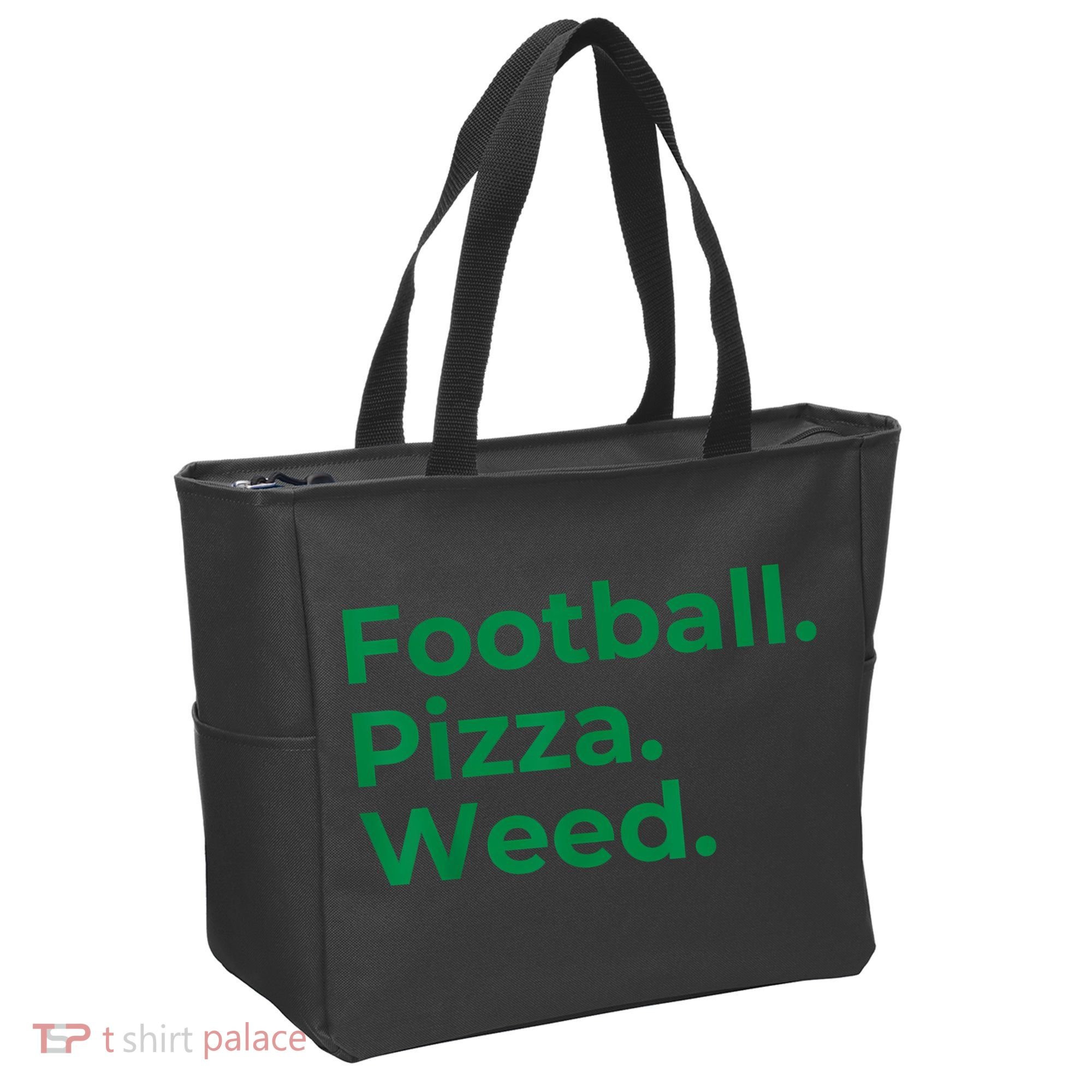 Football Pizza Weed Tote Bag