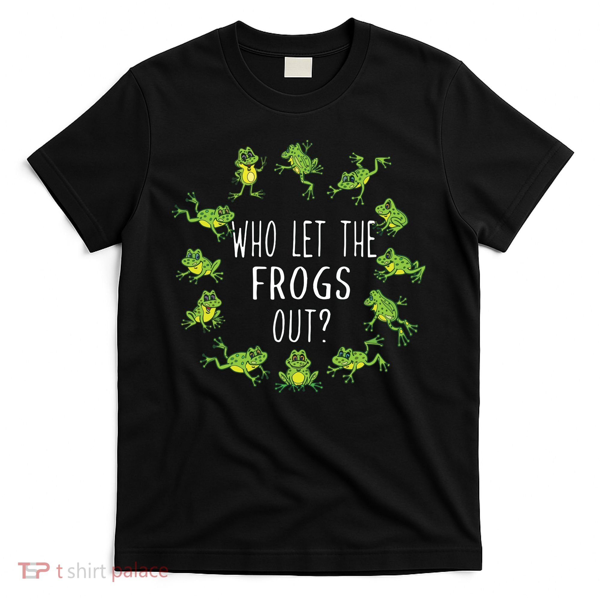 Funny Passover Who Let The Frogs Out Jewish Seder T-Shirt