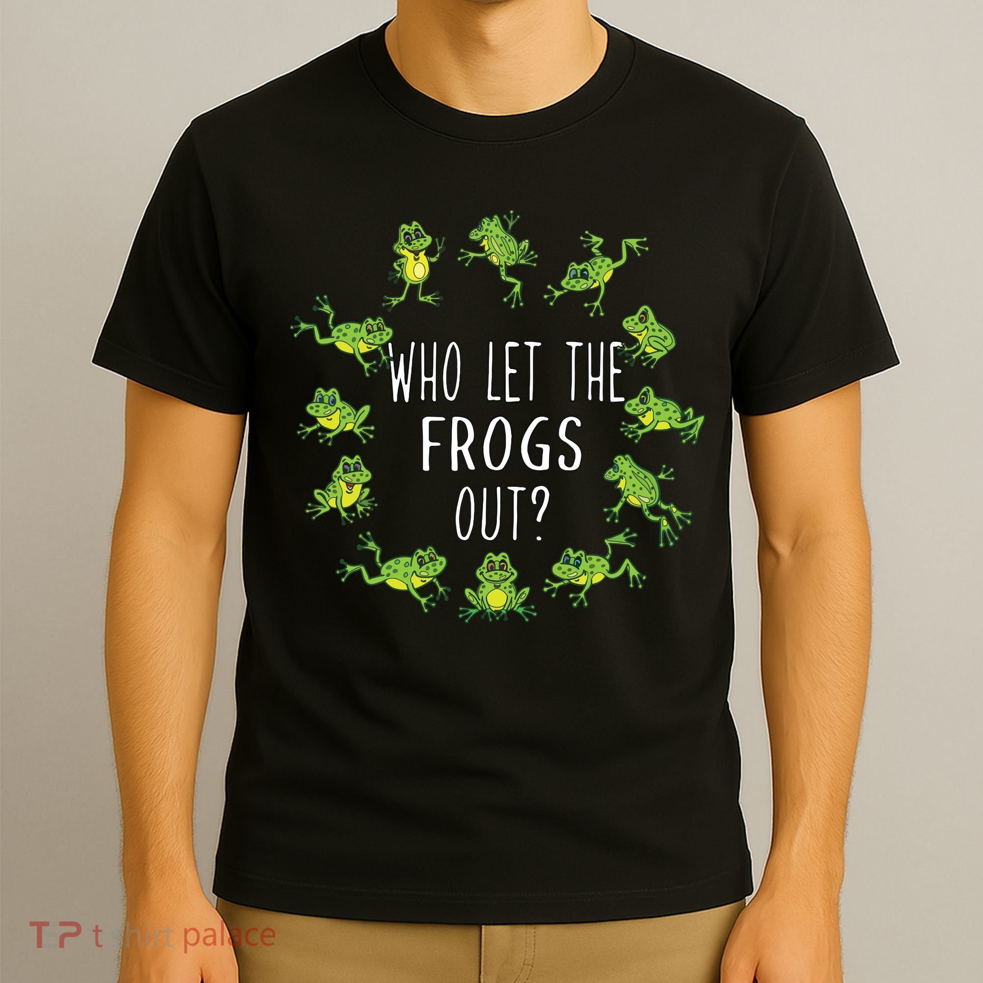 Funny Passover Who Let The Frogs Out Jewish Seder T-Shirt