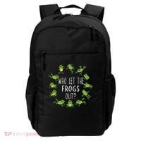 Funny Passover Who Let The Frogs Out Jewish Seder Backpack thumb 0