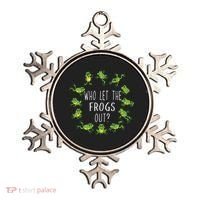 Funny Passover Who Let The Frogs Out Jewish Seder Ornament thumb 0