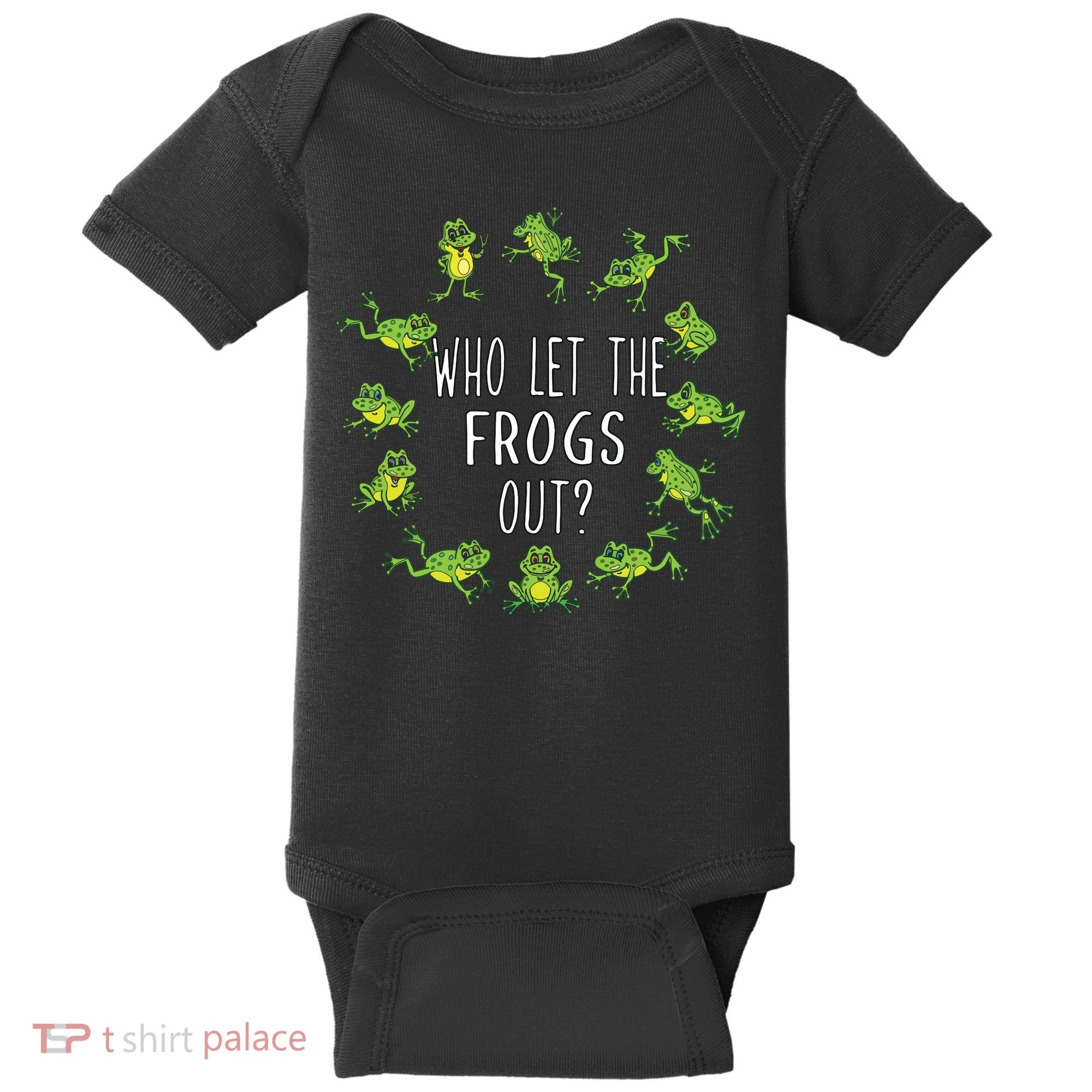 Funny Passover Who Let The Frogs Out Jewish Seder Baby Bodysuit